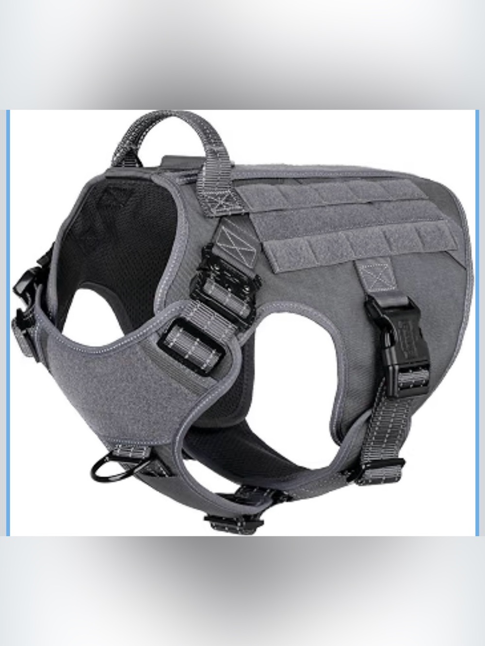 Tactical Dog Harness for Large Dogs,Reflective No Pull Dog Vest L. 630/DB-2:v